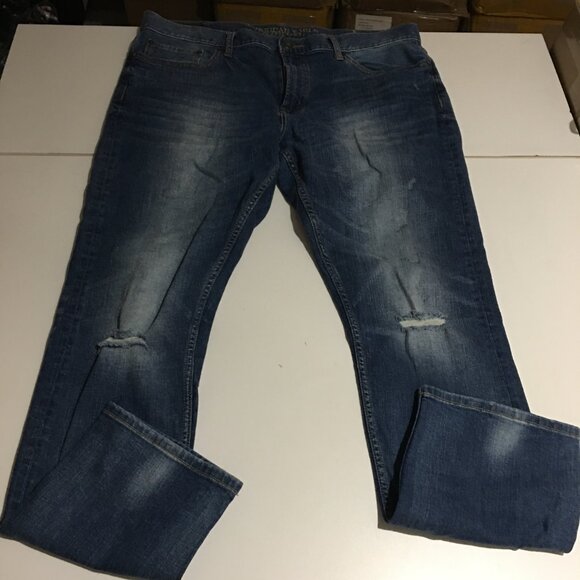 American Eagle Slim Mens Jeans Size 36x32 Core Flex Distressed - Picture 2 of 11